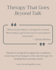 Diandra Medina founder story graphic
