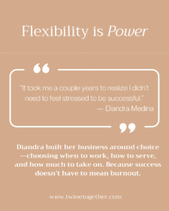 Diandra Medina founder story graphic