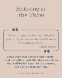 Diandra Medina founder story graphic