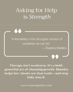 Diandra Medina founder story graphic