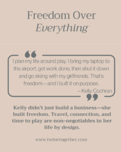 Kelly Cochran founder story graphic