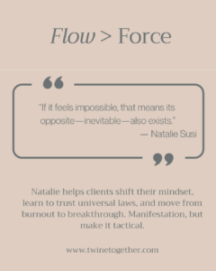Natalie Susi founder story graphic