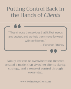 Rebecca Ritchey founder story graphic