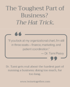 Dr. Tami Peavy founder story graphic