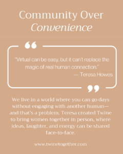 Teresa Howes founder story graphic