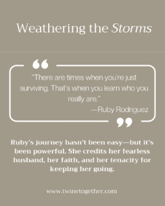 Ruby Rodriguez founder story graphic