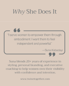 Suna Kabadayi founder story graphic