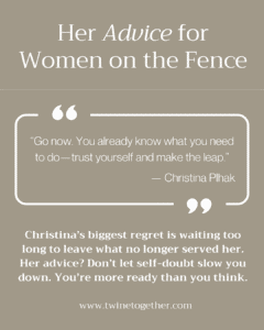 Christina Plhak founder story graphic