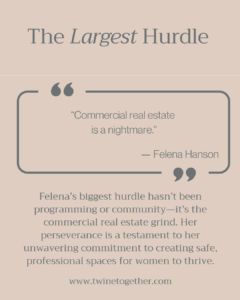 Felena Hanson founder story graphic