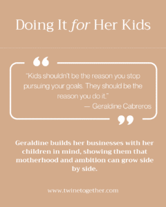 Geraldine Cabreros founder story graphic