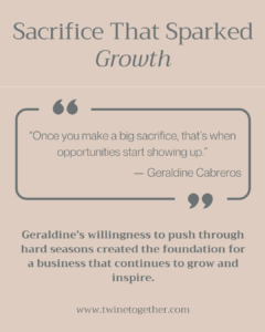 Geraldine Cabreros founder story graphic