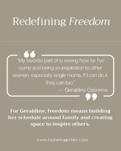 Geraldine Cabreros founder story graphic
