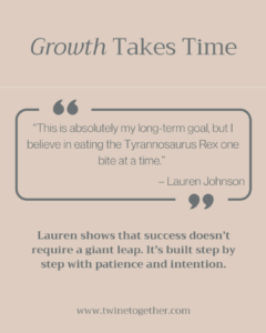 Lauren Johnson founder story graphic