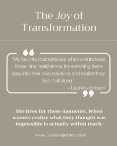 Lauren Johnson founder story graphic