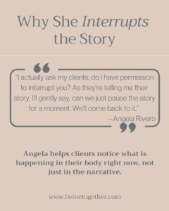 Angela Rivero founder story graphic