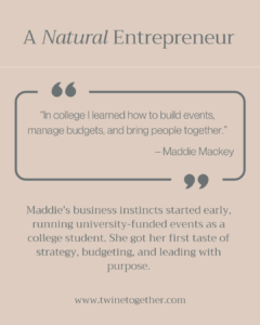 Maddie Mackey founder story graphic