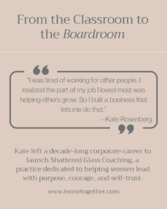 Kate Rosenberg founder story graphic