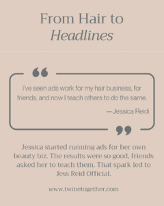 Jessica Reid founder story graphic