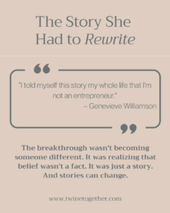 Genevieve Williamson founder story graphic