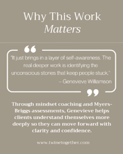 Genevieve Williamson founder story graphic